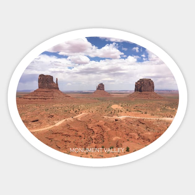 MONUMENT VALLEY Sticker by jStudio